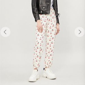 Wildfox cherry oh baby cotton-blend track pants